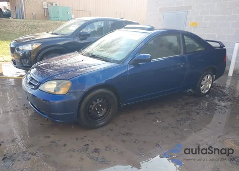 2001 Honda Civic Ex из США, поврежденный, VIN 1HGEM21931L073657